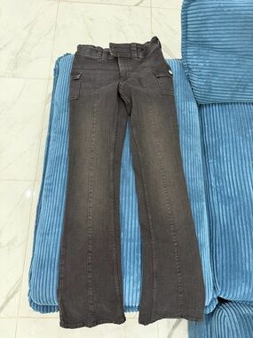 H&M Black Bootcut Low Waist Jeans